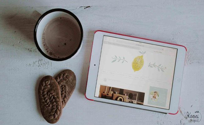 ipad con taza