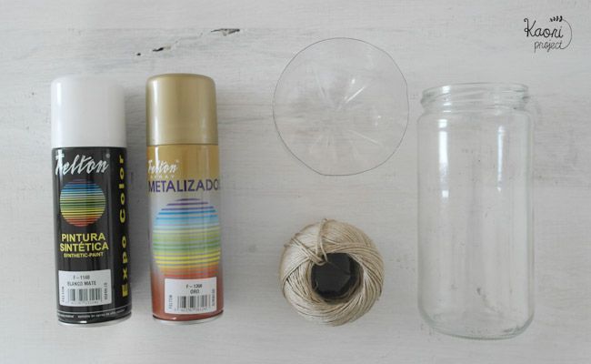 materiales para tutorial maceteros reciclados